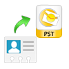 Save vCard in Existing PST