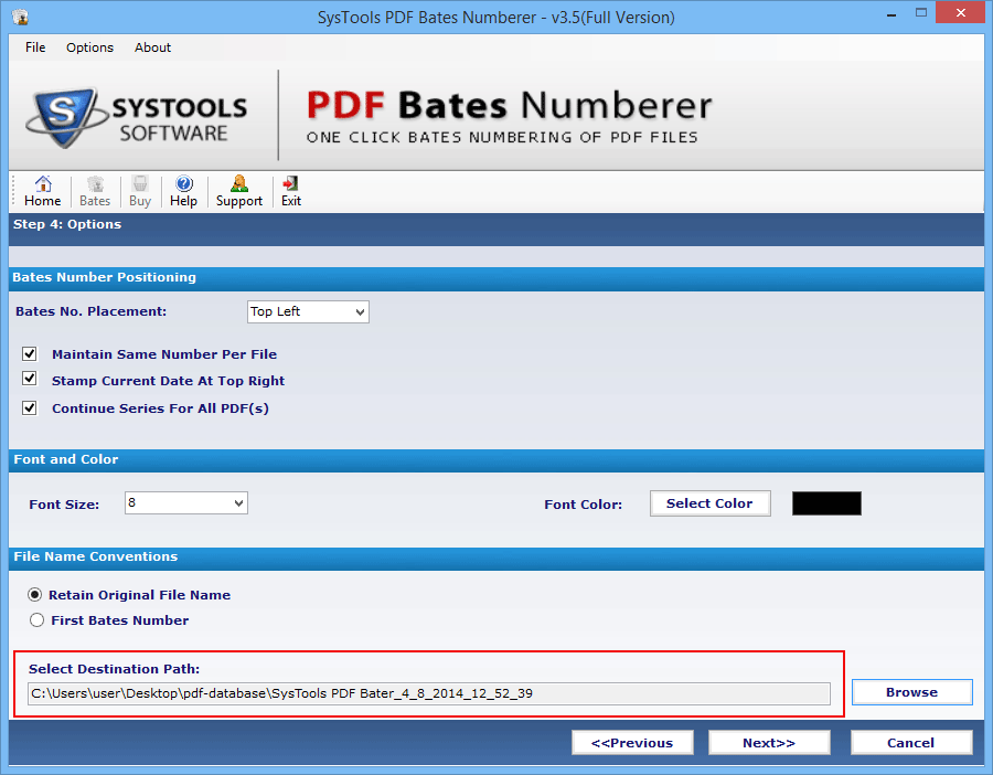 Add Page Numbers in PDF Files by PDF Bates Numbering Software
